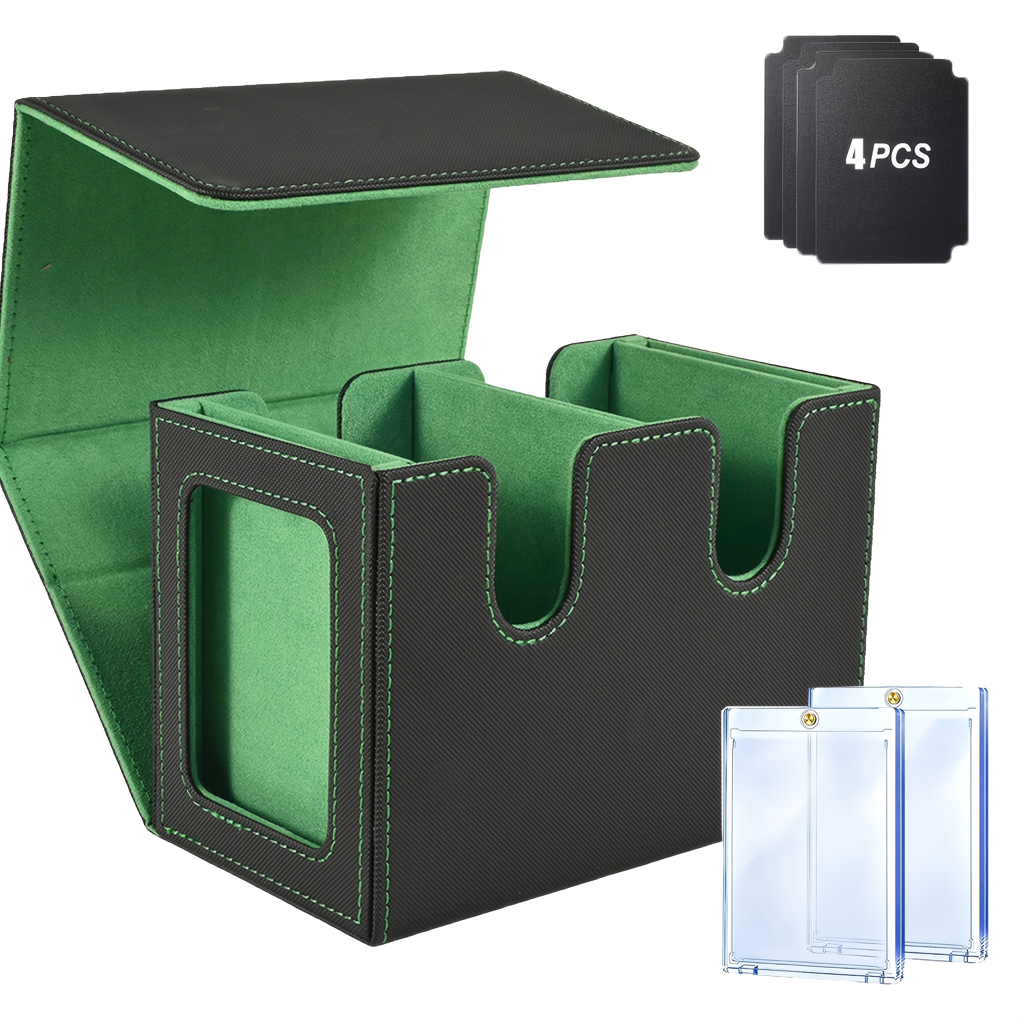 2pcs Window-Open Card Boxes with Dividers